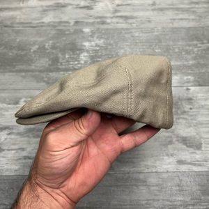 Duluth Trading Tan Canvas Cotton Flat Hat Cap M